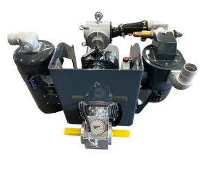 Jurop R260 RV360 LC420 Vacuum Pump Packages w Muffler and Secondary jurop r260 lc420 rv360 truck pump muffler secondarry package