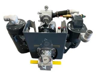 Jurop R260 RV360 LC420 Vacuum Pump Packages w Muffler and Secondary jurop r260 lc420 rv360 truck pump muffler secondarry package