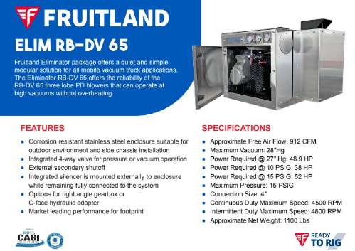 Robuschi RB-DV45 65 85 105 125 145 Blower Packages